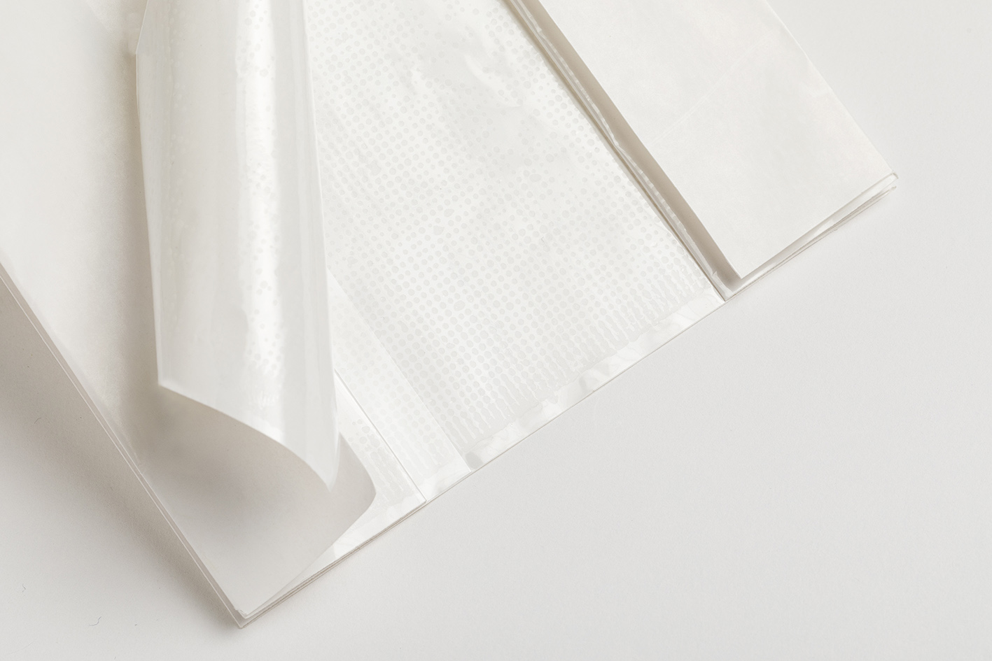 Sacs blancs brillant <br/>avec film OPP - Image 3